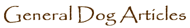 General Dog Articles