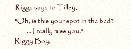 Riggs message to Tilley